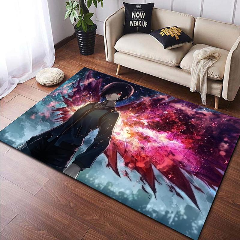 Benutzerdefinierter Tokyo Ghoul-Teppich. Dekorationsteppiche für Erwachsenen- und Kinderzimmer für Wohnzimmer-Heimdekorationszubehör