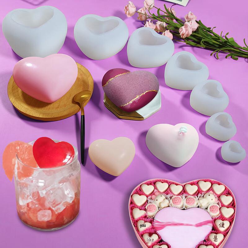 Heart-shaped Silicone Baking Molds