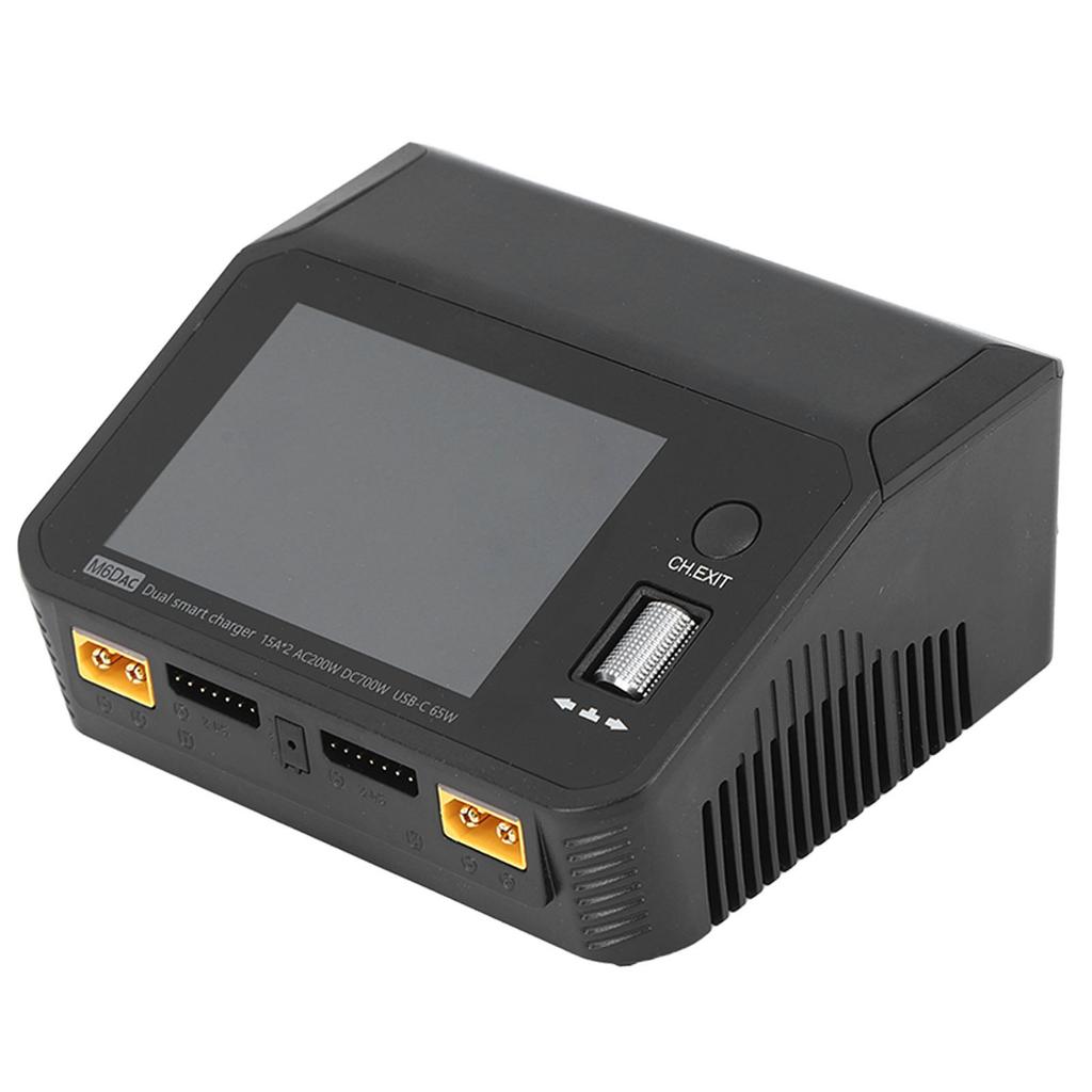 AC DC Balance Charger M6D 15A 1?6S Dual Channel Balance Charger for RC Car Battery