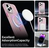 For iPhone 14 Pro Max Case Compatible with MagSafe TPU + PC + PET Phone Cover Rhinestone Decor Lens Frame