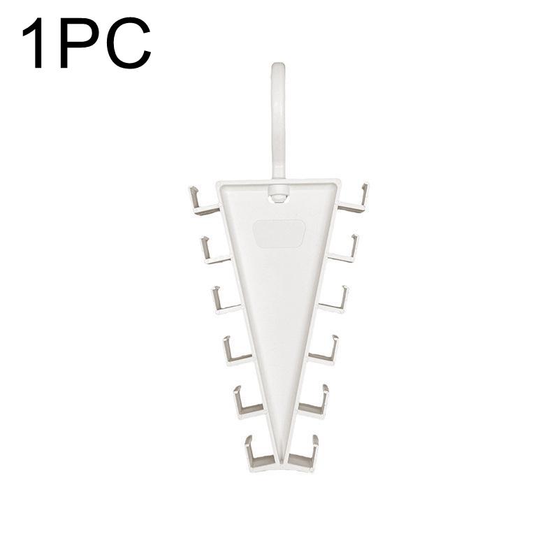 V Shaped Space Saving Hanger 12 Hooks Clothes Organizer Vertical Closet Storage Rack For Bedroom Wardrobe Hat Belt Scarf