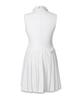 Mackie Pleated Mini Dress White