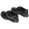 Dr. Martens Leather Metal Chain Low-Top Casual Shoes Unisex Casual Shoes Black 28017001