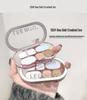 LEEINTO Six-Color Eyeshadow Palette: Long-Lasting Pearlescent, Matte & Glitter Shades.
