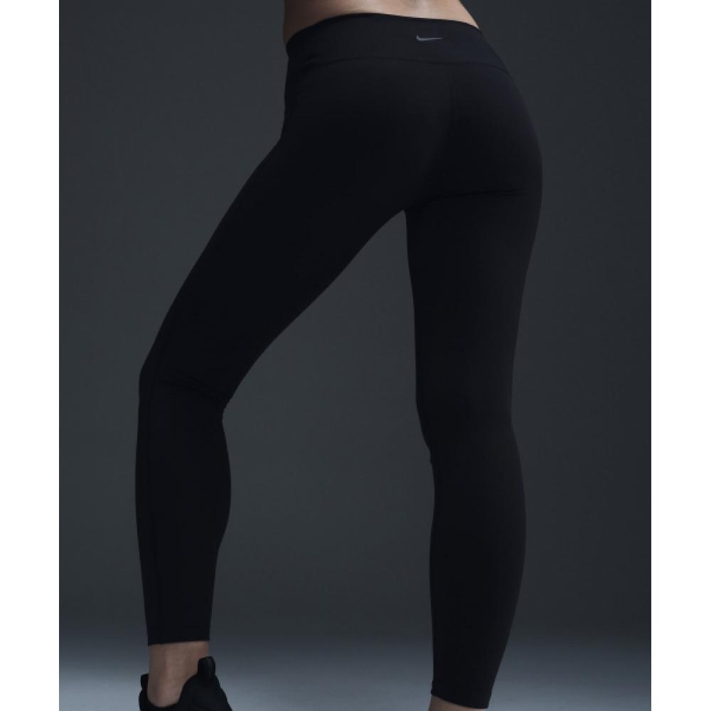 Nike Dry Fit One Seamless Front High Waist Full Length Leggings W   Black Hj9196 010