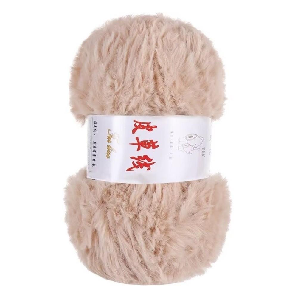 Warm Yarn 100g Roll Faux Fur Yarn Thick Yarn Anti-Pilling Cashmere Yarn Solid Color Soft Material Mink Wool Yarn Sweater Making