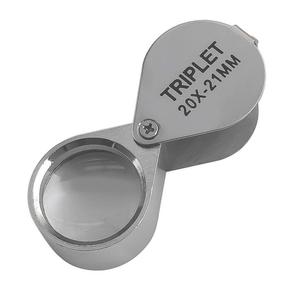 Mini Jewelry Magnifying Glass Folding Reading Magnifier Portable 10-30X Pocket Loupe  Jewelers