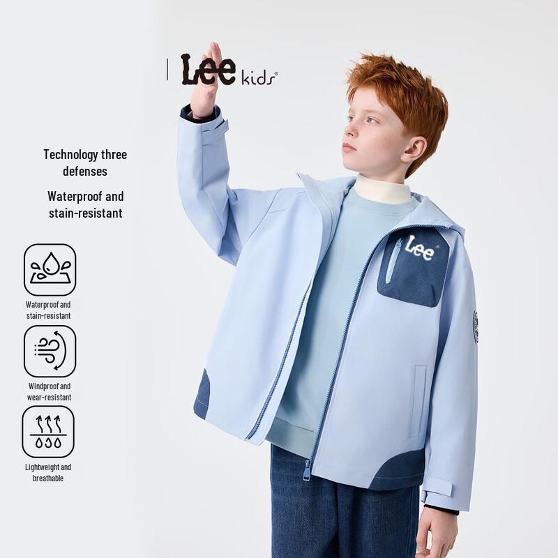 Lee Kids 3-Proof Hooded Color Block Jacket 160
