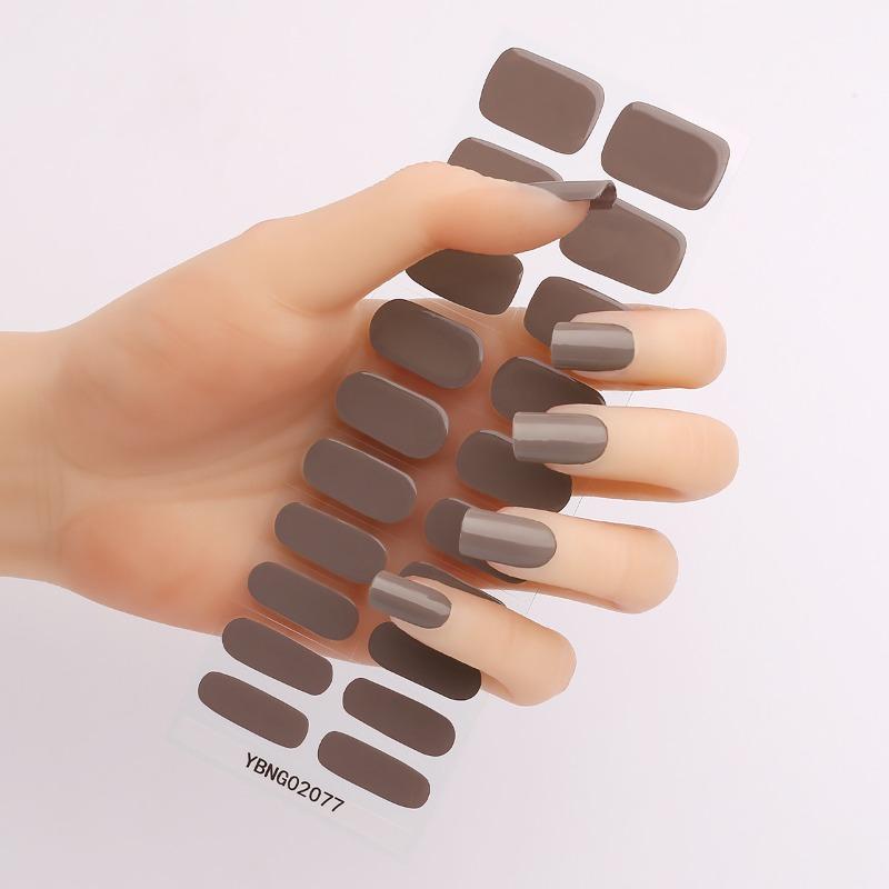 Semi-curing Light Therapy Nail Stickers Gel Nail Stickers Semi-curing Light Lamp Nail Stickers Harden, Last Long and Are Waterproof