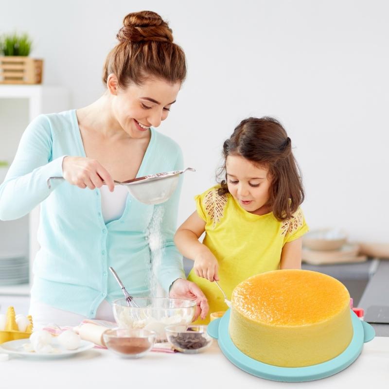 Food Grade Silicone Round Cake Pan Oven Safe Baking Dish Perfect For Cakes Jellies Puddings Dessert Bakeware