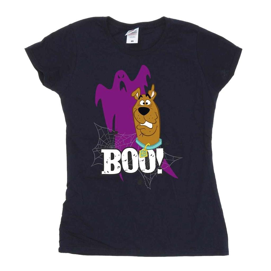 Scooby Doo Womens/Ladies Boo Ghost Cotton T-Shirt