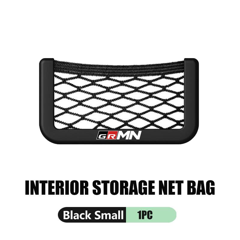 Car Storage Mesh Bag Organizer Net Pocket Sticker Trunk Storage Bag Accessories For Toyota Crown GR Sport Corolla YARIS Auris