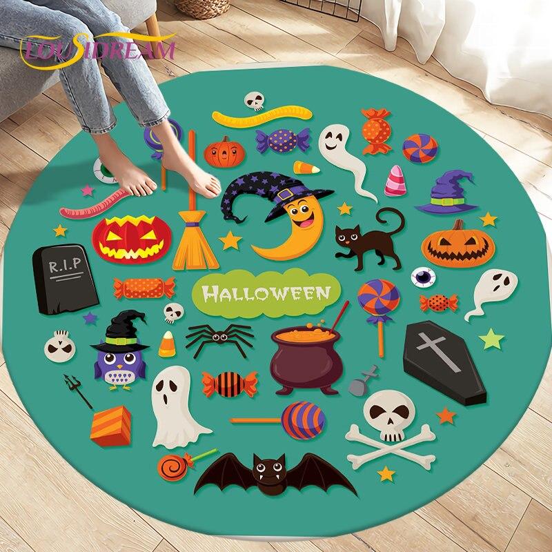 Cartoon Gamer Game Controler Area Koberec,Koberec s kulatým kobercem do obývacího pokoje Ložnice Dekorace,Děti si hrají plazící se protiskluzová podložka na podlahu