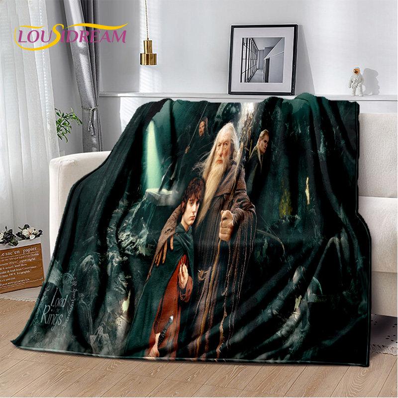 L-Lord of the Rings H-Hobbit Soft Plush Blanket,Flannel Blanket Throw Blanket for Living Room Bedroom Bed Sofa Picnic Cover Kids
