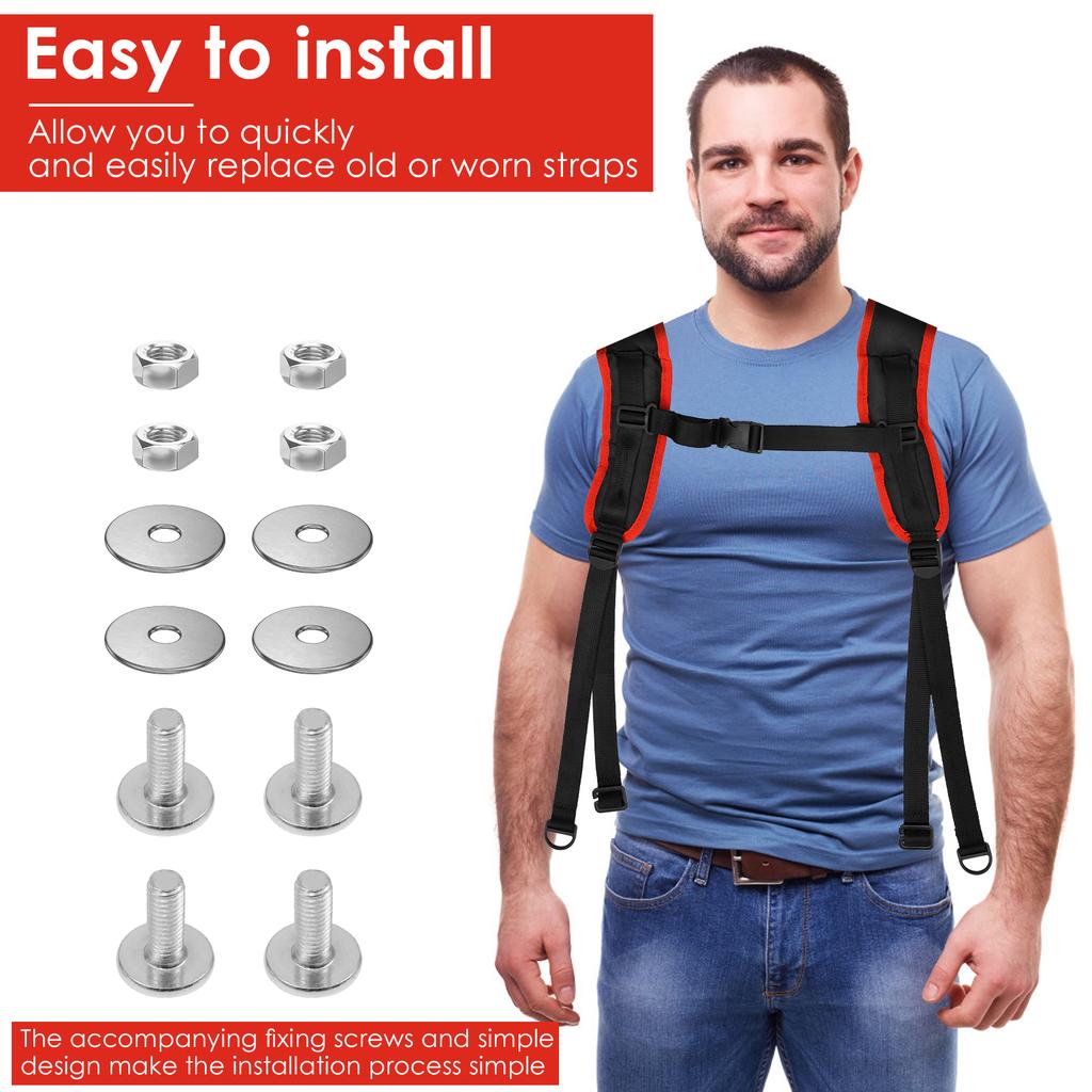 2Pcs Backpack Sprayer Replacement Straps Adjustable Shoulder Strap Harness For Trimmer Lawn Garden Lawn Sprayer Accessories