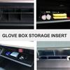 Glove Box Organizer Storage Insert Divider Compatible with Tesla 2024 Center Console Tray Car Interior Accessory 13.58X2.75X0.11In