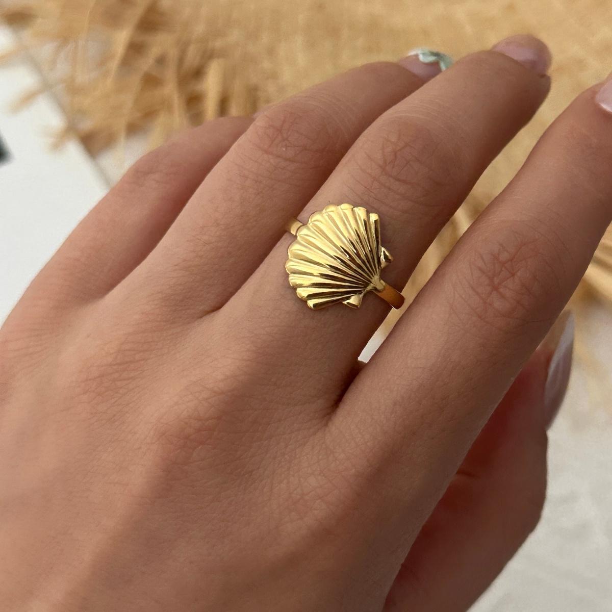 

Stainless Steel Shell Starfish Conch Flower Leaf Finger Rings For Women Men Punk Twist Geometric Lines Stackable Ring Jewelry
