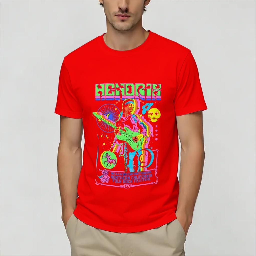 Unisex Jimi Hendrixs T Shirts Cotton Clothing Vintage Short Sleeve Round Neck Tee Shirt 4XL 5XL 6XL TShirts