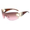 Fashion Love Sunglasses Luxury Designer PC Sunscreen Frameless Y2K Women Future Style Sun Glasses Lentes De Sol Mujer