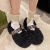 Fashion All-Match Winter Shoes Women Modis Casual Female Sneakers Slip-on Loafers Fur Clogs Platform 2024 New Slip On Moccasin Creepers