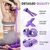 Fitness Resistance Bands 4 Tube Pedal Puller Exercise Resistance Band Handles Attached Rope Household Sit Up Workout Equipment