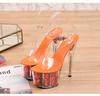 Women's Transparent Crystal Shoes Summer Super High Heels Stiletto Platform Wedding Shoes 181 Series 17cm Heel 7cm Platform LFD