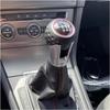 Leather 12mm 5 6 Speed Gear Shift Knob Lever Gaitor Boot Compatible With VW Passat B6 Golf 7 Mk7 GTI GTD 2013-2018 Car Accessories(6 Speed)