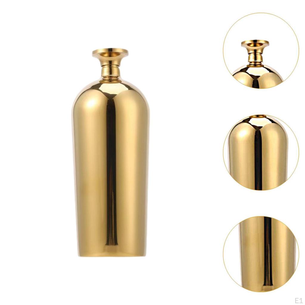 Edelstahl Flachmann Hüfttrinken für Frauen Männer Dekorative Taschenweinflasche