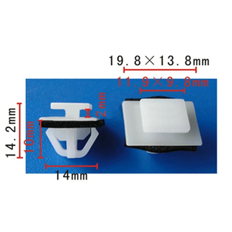50Pcs Car Clips Nylon Moulding Clips Rocker Panel Retainer W/ Sealer For Hyundai 87756-2E000 For Entourage For Optima Rivet Clip China Mainland