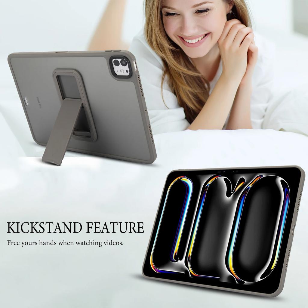 Matte Stand Case For iPad Pro Air 4 5 6 7 8 9th 10th Generation Cases Translucent 10.2 10.9 11 12.9 13 Mini Kickstand Cover