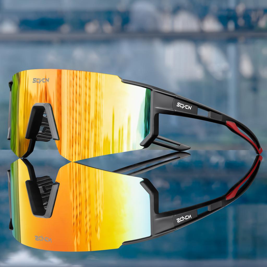 SCVCN UV400 Cycling Glasses Street Shades Sunglasses Man Bike Bicycle Hiking Camping Golf Sports Glasses for Men Women Baseball 7