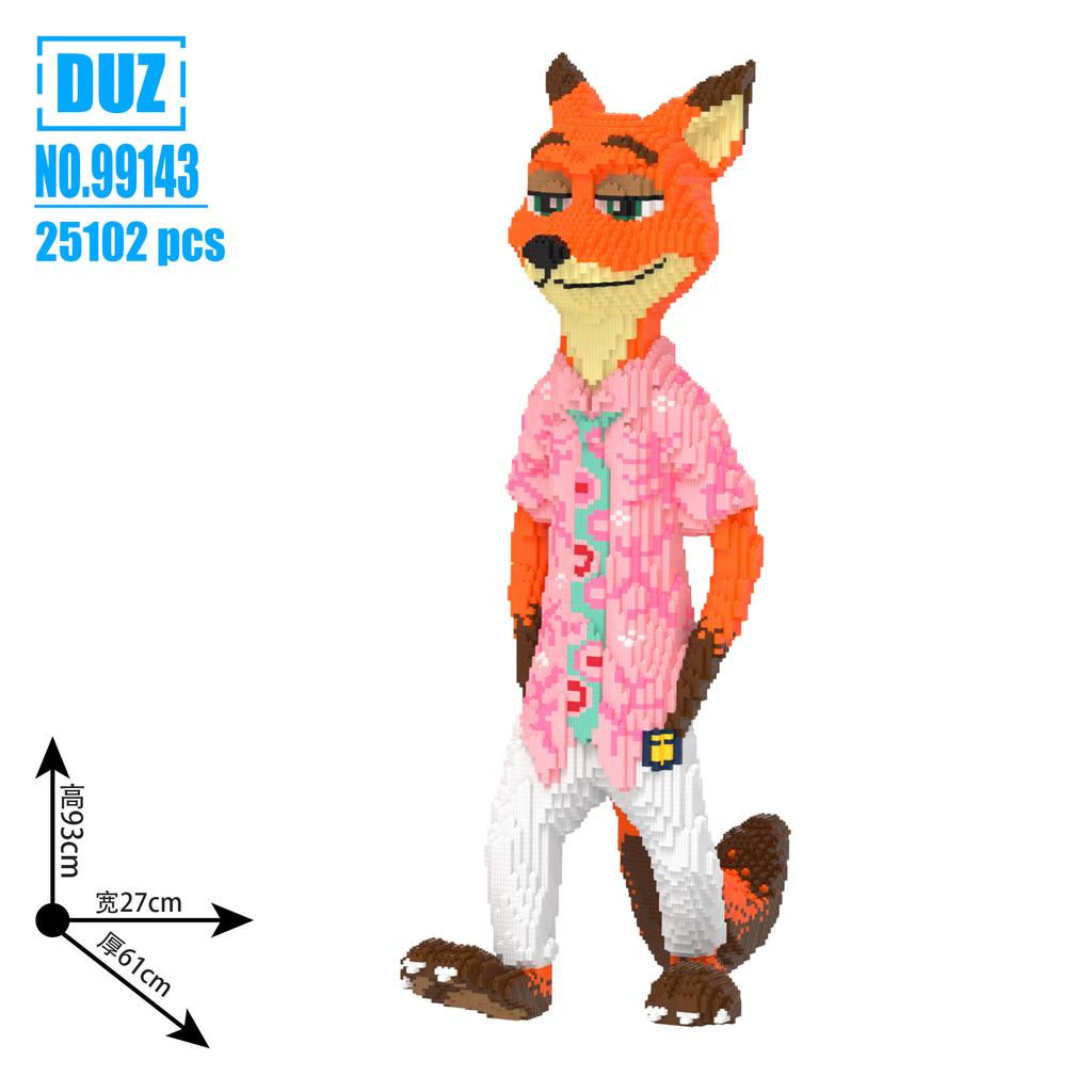 Disney Zootopia Building Blocks Nick Judy Model Benjamin Sloth Bricks Cartoon Movie Figure Toys For Kids Christmas Gift