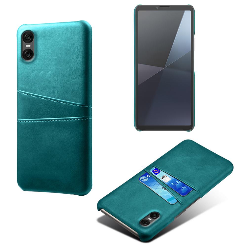 Pro pouzdro Sony Xperia 10 VII Dva sloty na karty PU kůže+Tvrdý PC kryt na telefon