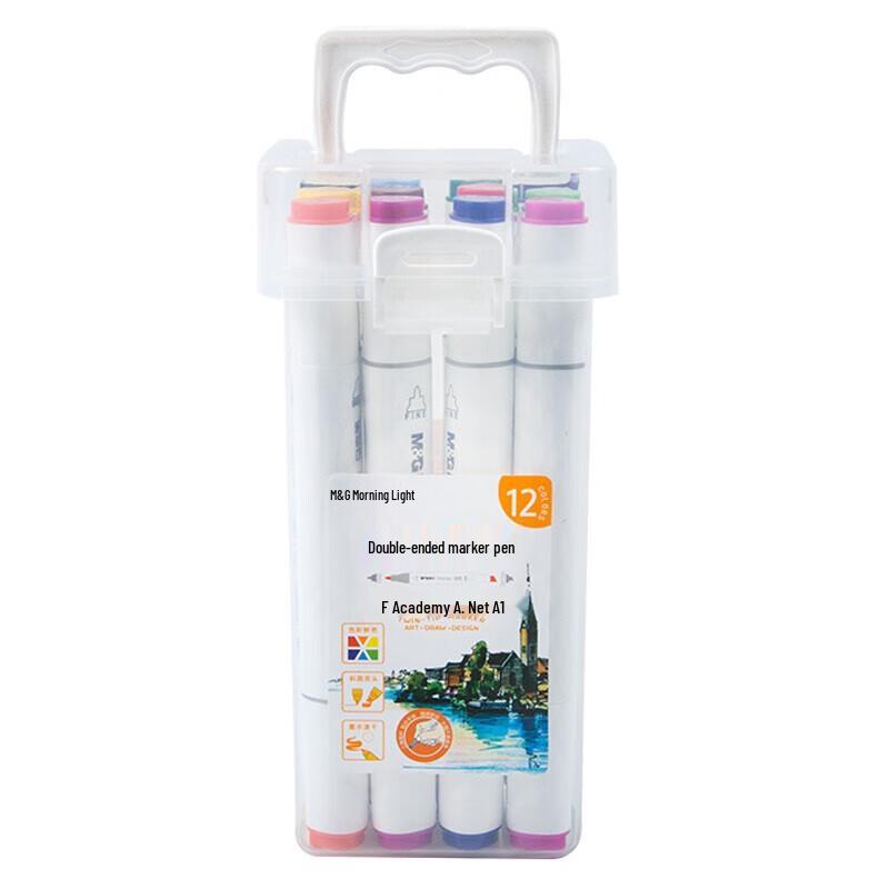 M&G Dual-Tip Quick-Dry Marker Pen Set