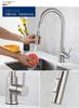 Grifo de Cocina Extraíble de Acero Inoxidable 304: Diseño Telescópico Giratorio Frío y Caliente