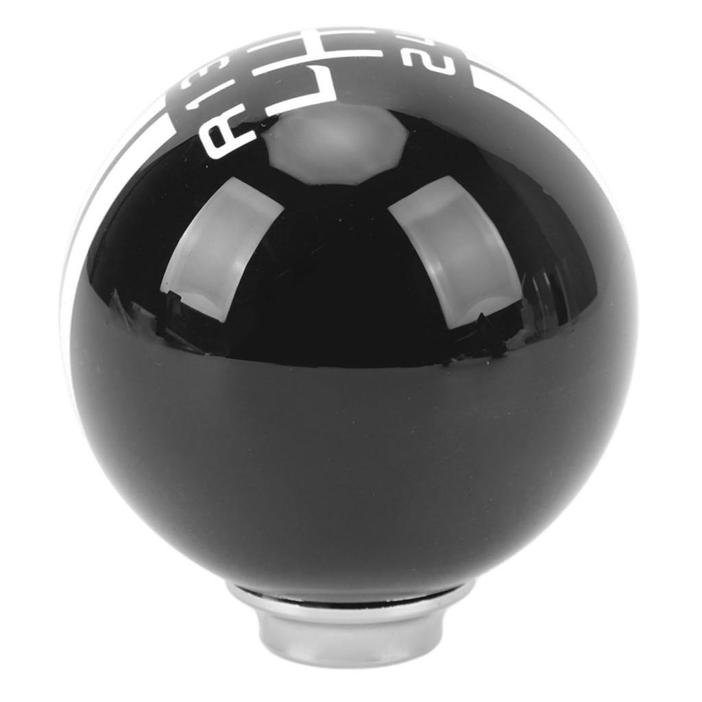 6 Speed Car Racing Gear Shift Knob for Shelby GT500 Style Round Ball Shift Knob with 3 Adapters for