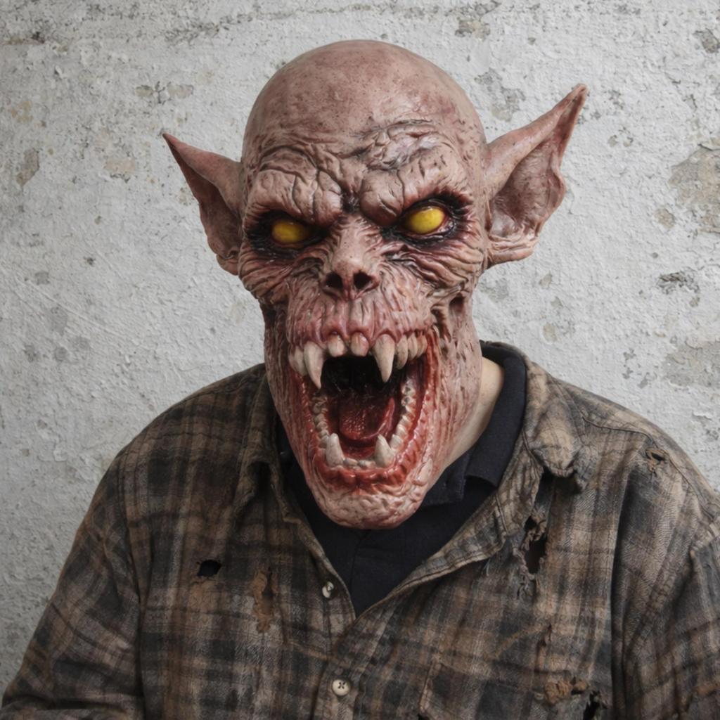 Horrorowa Lateksowa Maska Wampira