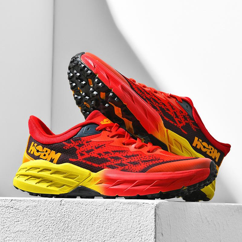 Running shoes men's spring and autumn students ultra-light shock absorption youth running shoes sports casual non-slip black and gray men's shoes