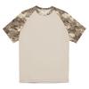 Camouflage Style Printed Raglan Sleeves Men's Short Sleeved Top