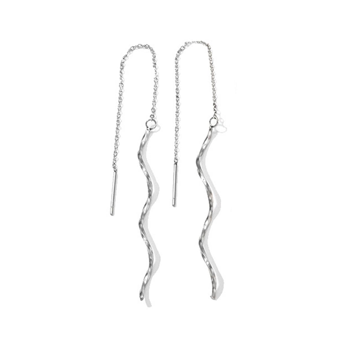 1 Pair Fashion Simple Long Tassel Threader Earrings For Women Simple Long Chain Earrings Party Wedding Jewelry Gifts