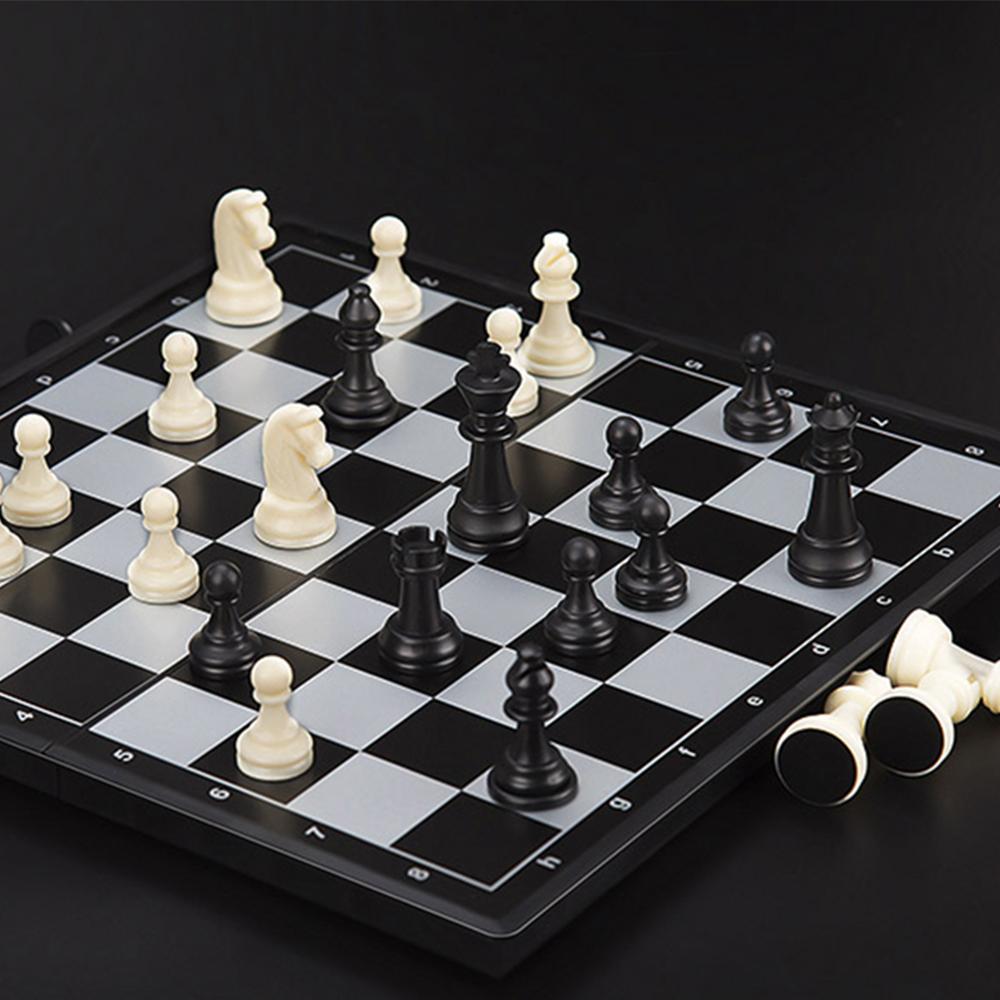 Portable Special Magnetic Chess Backgammon Checkers Set Big Board Draughts Entertainment Christmas Travel Games Aldult Kids Gift