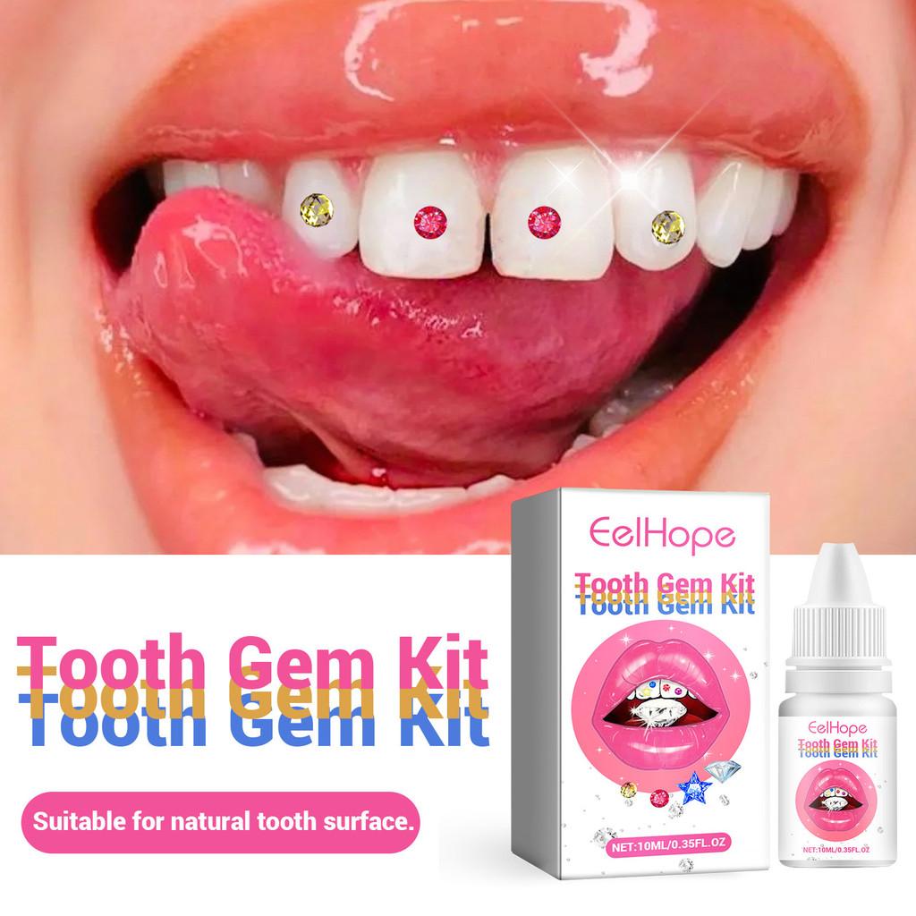 Teeth Eelhope Diy Decoration Kit With Colorful Gemstones For Eyecatching Enhancements Smile