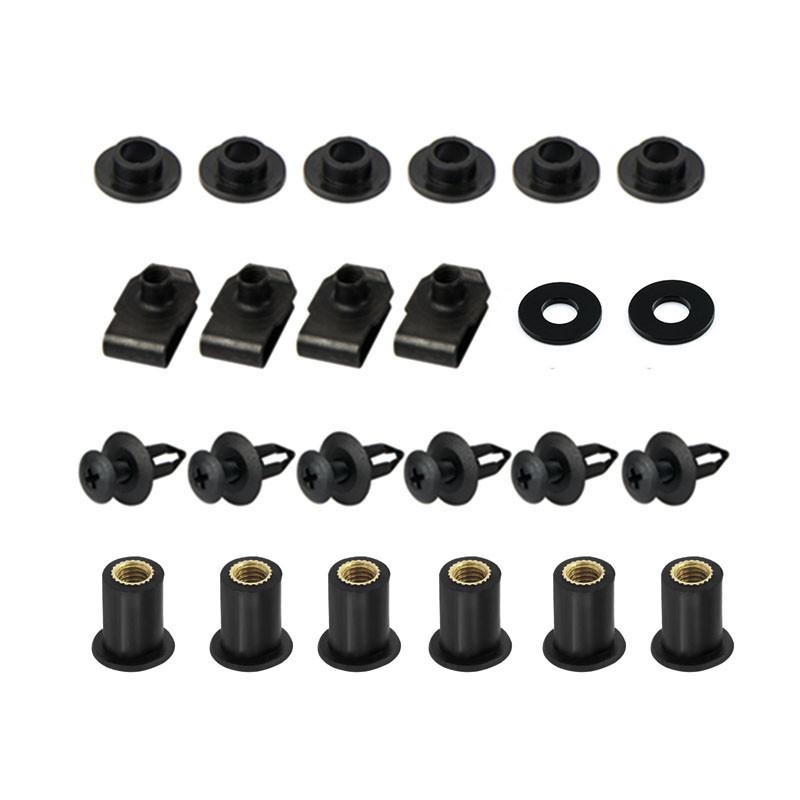 Motorcycle Fairing Bolt Kit Motorcycle Screws Fasteners for Honda CBR600F4 1999-2000 / CBR600F4i 2001-2007