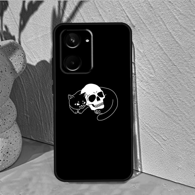 Witch Black Cat For Realme C55 C53 C67 C75 C71 C61 C33 C63 C51 C65 10 11 12 13 14 Pro Plus GT7 15 Pro Case