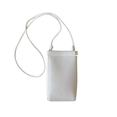 [mauve] Women's Compact Mini Smartphone Shoulder Bag, Simple Design, Lightweight, Stylish, Travel, Driving, Cycling, Casual Bag (White)