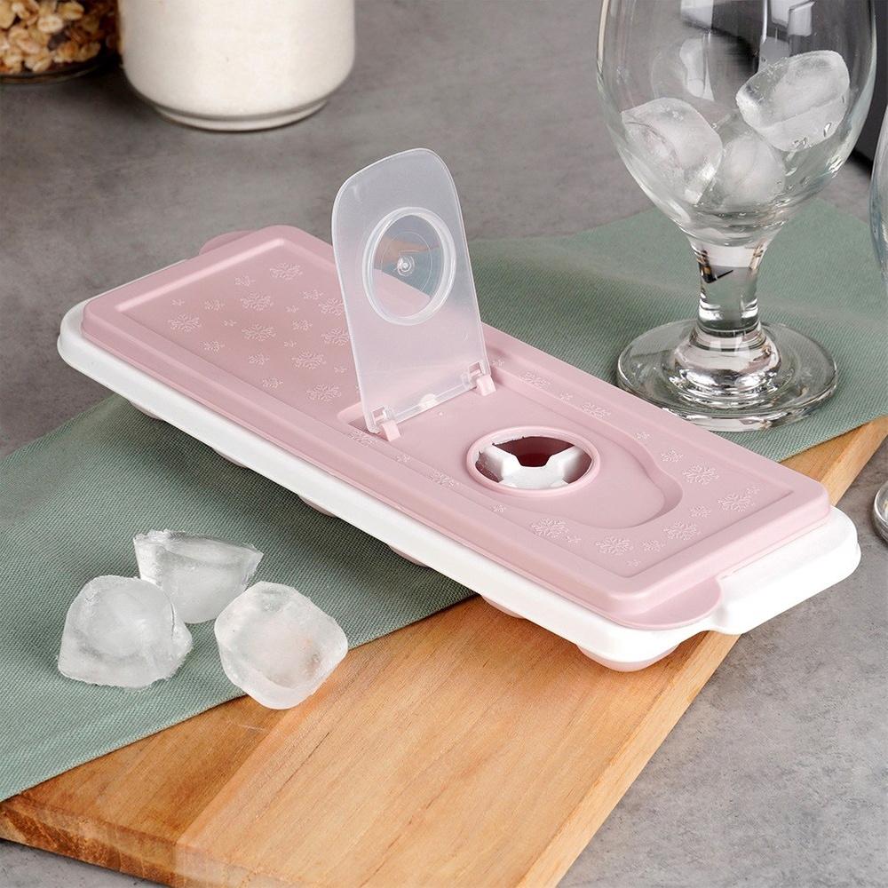 Silicone Ice Cube Mold for Freezing Ice Cubes with a Lid