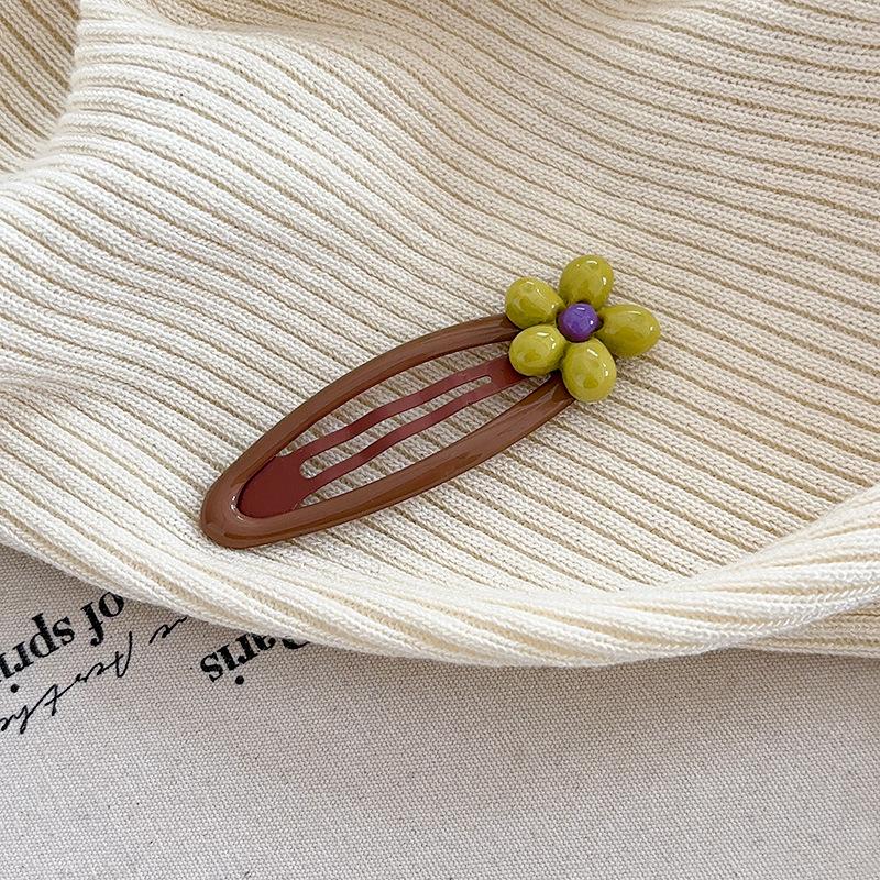 Корейская милая заколка-цветок женская заколка-зажим для челки боковая заколка заколка для секущихся волос заколка для волос