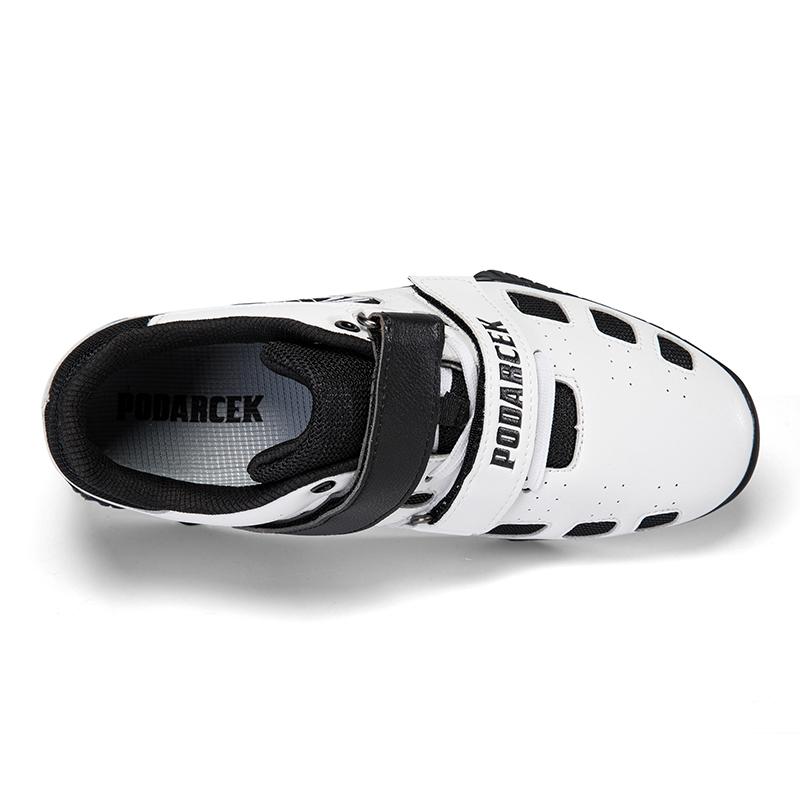 Men's Elastic Weightlifting Shoes Gym Squat Shoes Anti-slip Gym Strength Training Sneakers Breathable Fitness Sports Shoes