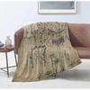 1pc of Comfortable Plush Blanket Soft Flannel Throw with Detailed Fantasy Design, Adventure Lovers and Ring Enthusiasts, Suitable Allseason Home Decor