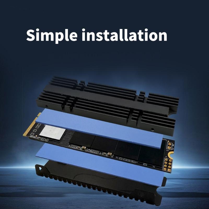 Advanced Heat Solution For M.2 2280 NVMe Drive Optimized Airflows Design Reduces 5℃-30℃ Operating Temperatures